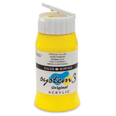 DALER & ROWNEY SYSTEM 3 ACRYLIC 500 ML PROCESS YELLOW 500675
