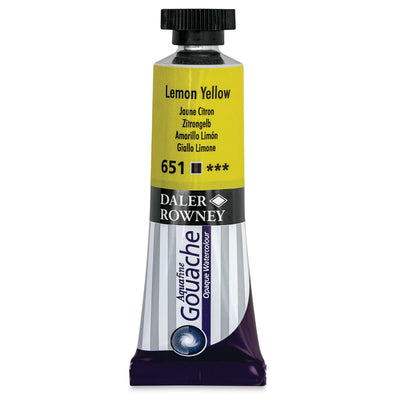 DALER & ROWNEY AQUAFINE GOUACHE LEMON YELLOW 15 ML (136015651)