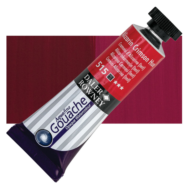 DALER & ROWNEY AQUAFINE GOUACHE ALIZARIN CRIMSON 15 ML (136015515)