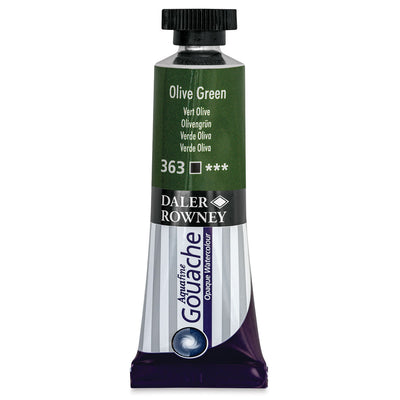 DALER & ROWNEY AQUAFINE GOUACHE OLIVE GREEN 15 ML (136015363)