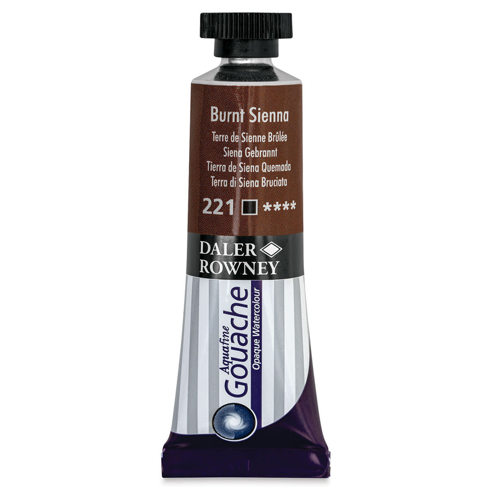 Aquafine Gouache 15 Ml Burnt Sienna – Hochpigmentierte Künstlerfarbe Von Daler-Rowney