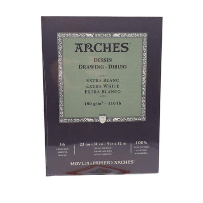 ARCHES DRAWING PAD 16 SHEETS 180G 9" X 12"