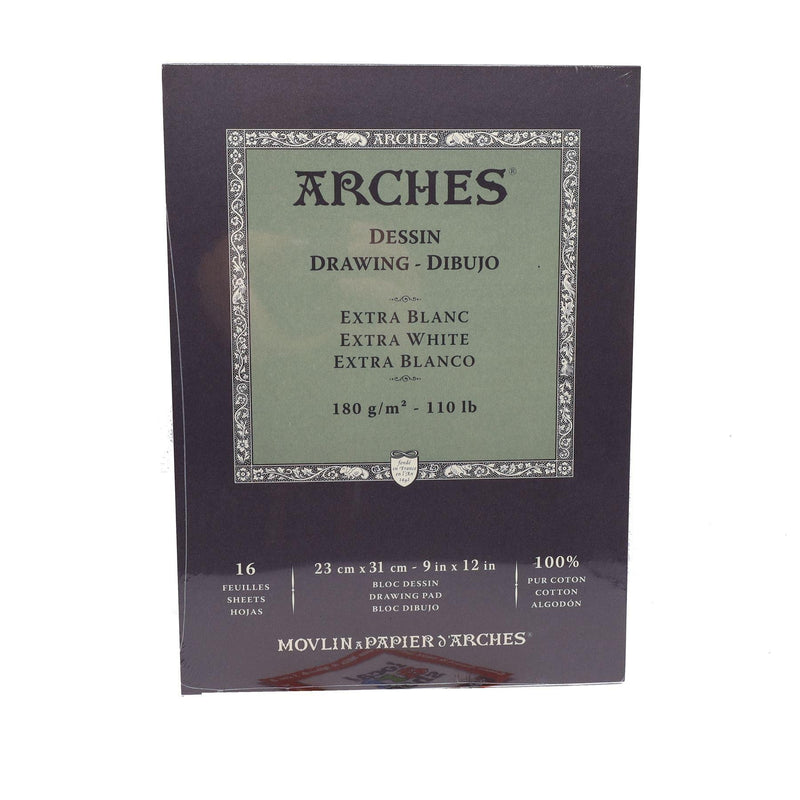 ARCHES DRAWING PAD 16 SHEETS 180G 9" X 12"