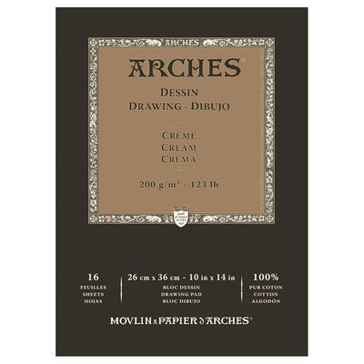 ARCHES DRAWING PAD 16 SHEETS 200G 10" X 14"