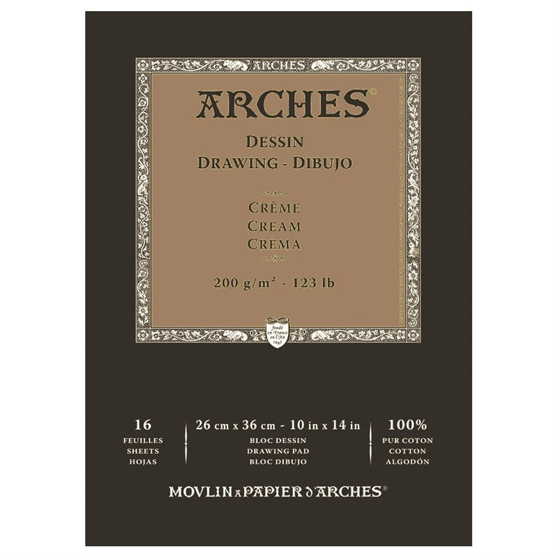 ARCHES DRAWING PAD 16 SHEETS 200G 10" X 14"