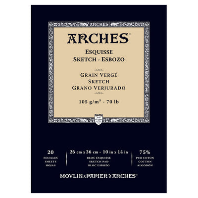 ARCHES DRAWING PAD 20 SHEETS 105G 10" X 14"