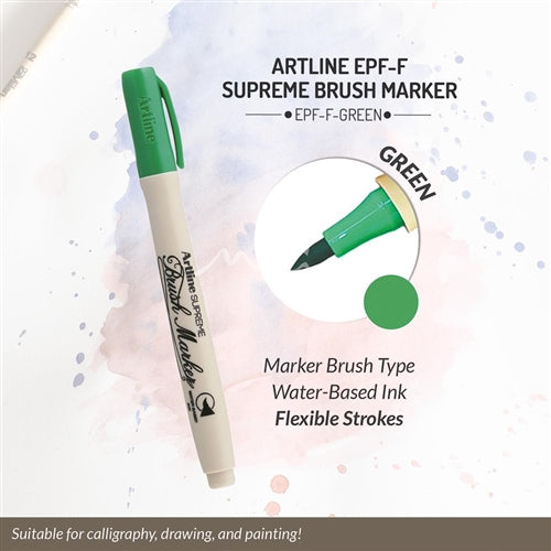 ARTLINE BRUSH TIP MARKER GREEN