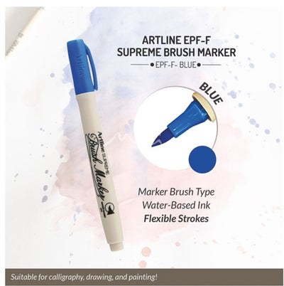 ARTLINE BRUSH TIP MARKER BLUE