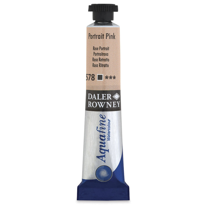 DALER & ROWNEY AQUAFINE WATER COLOUR TUBE 8 ML PORTRAIT PINK (131008578)