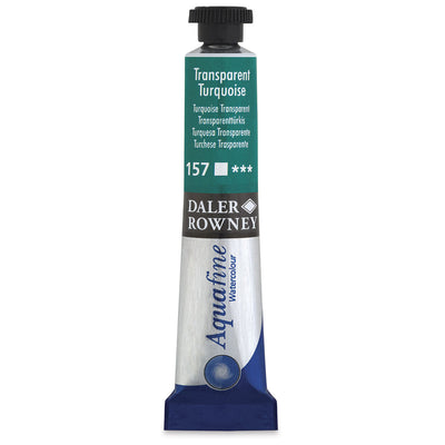 DALER & ROWNEY AQUAFINE WATER COLOUR TUBE 8 ML TRANSPARENT TURQUOISE (131008157)