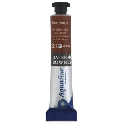 DALER & ROWNEY AQUAFINE WATER COLOUR TUBE 8 ML BURNT SIENNA (131008221)