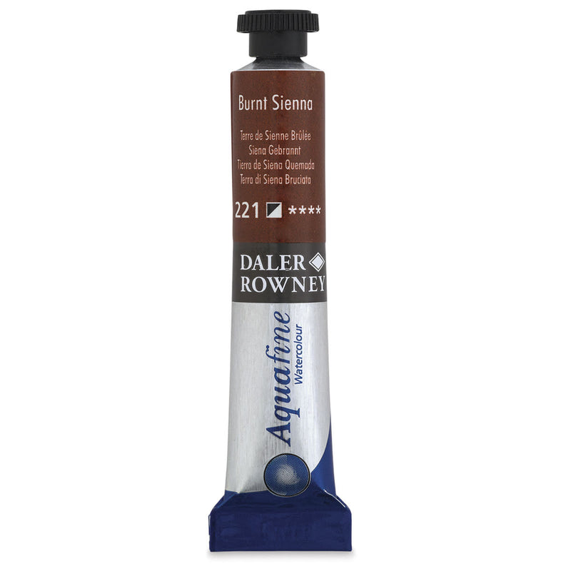 DALER & ROWNEY AQUAFINE WATER COLOUR TUBE 8 ML BURNT SIENNA (131008221)