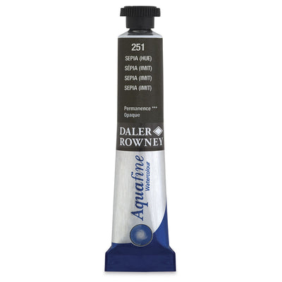 DALER & ROWNEY AQUAFINE WATER COLOUR TUBE 8 ML SEPIA HUE (131008251)