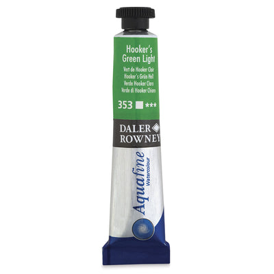 DALER & ROWNEY AQUAFINE WATER COLOUR TUBE 8 ML HOOKERS GREEN LIGHT (131008353)