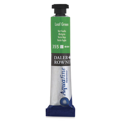 DALER & ROWNEY AQUAFINE WATER COLOUR TUBE 8 ML LEAF GREEN (131008355)