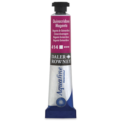 DALER & ROWNEY AQUAFINE WATER COLOUR TUBE 8 ML QUINACRIDONE MAGENTA (131008414)