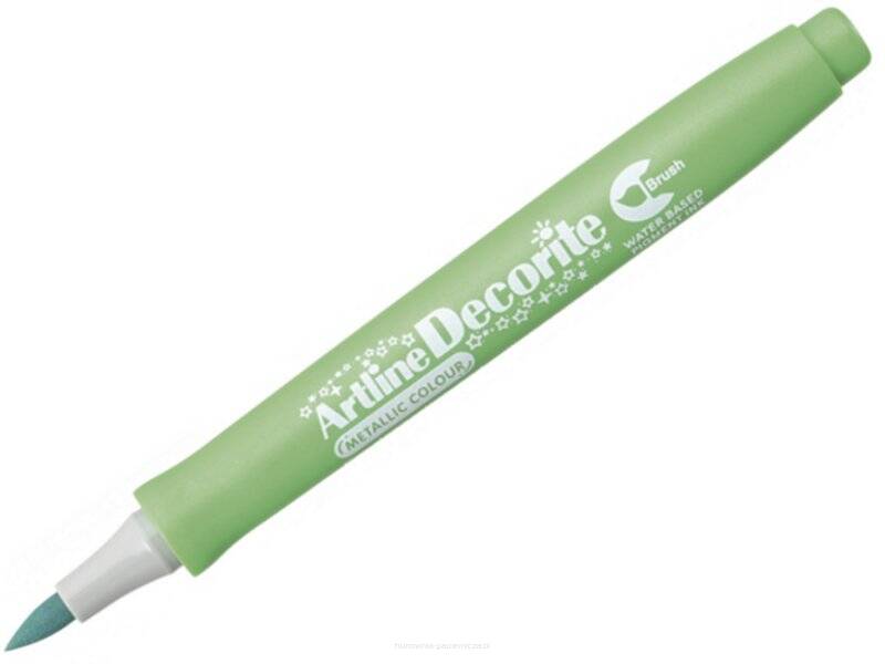 ARTLINE DECORITE BRUSH MARKER METALLIC GREEN