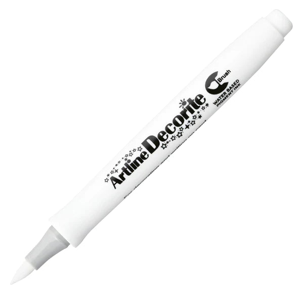 ARTLINE DECORITE BRUSH MARKER WHITE