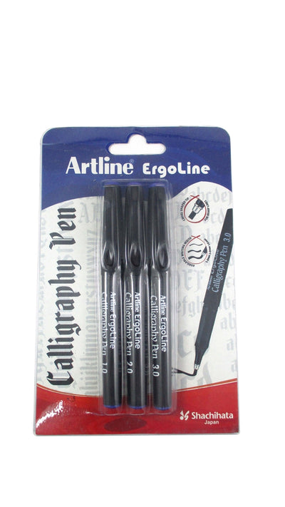 ARTLINE CALLIGRAPHY PEN BLUE SET OF 3 (EK-240N/3W)