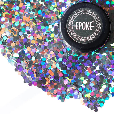 EPOKE GLITTER CHUNKY BLACK HOLO 15 GMS