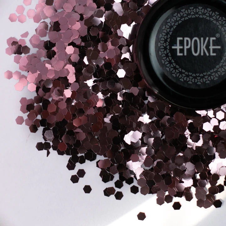 EPOKE GLITTER CHUNKY DUSTY PINK 15 GMS