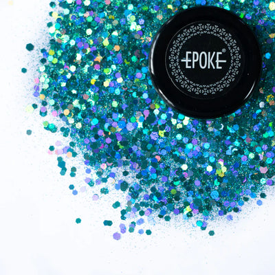 EPOKE GLITTER MIX TEAL HOLO 15 GMS