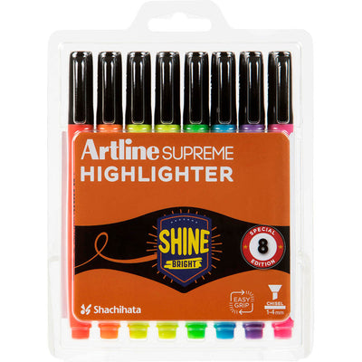 ARTLINE HIGHLIGHTER MARKER SET OF 8 (1-4 MM) (EPF600CPV1)