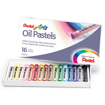 PENTEL ARTS OIL PASTEL SET OF 16 ASSORTED (PHN-16U)