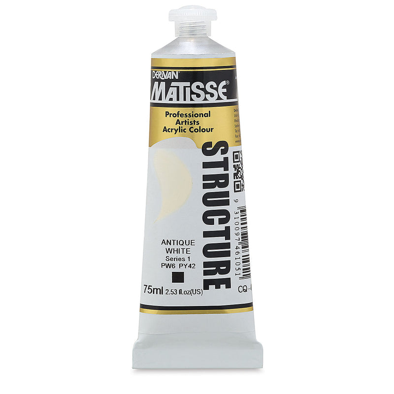 MATISSE STRUCTURE ACRYLIC 75 ML SR1 ANTIQUE WHITE