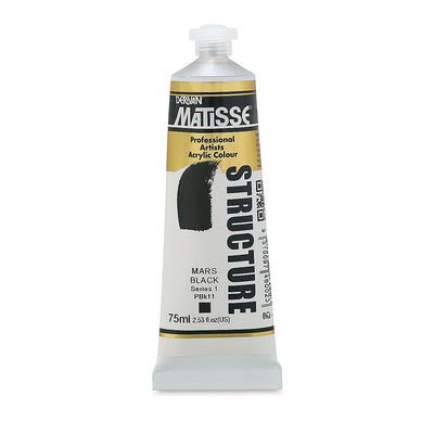 MATISSE STRUCTURE ACRYLIC 75 ML SR1 MARS BLACK