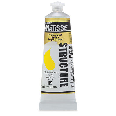 MATISSE STRUCTURE ACRYLIC 75 ML SR2 YELLOW MID AZO