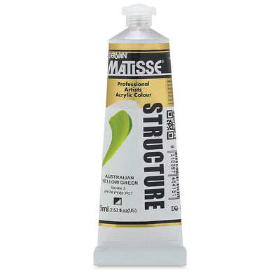 MATISSE STRUCTURE ACRYLIC 75 ML SR3 AUSTRALIAN YELLOW GREEN