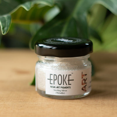EPOKE RESIN ART PIGMENT STERLING SLIVER 20 GMS