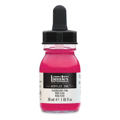 LIQUITEX ACRYLIC INK 30 ML FLUORESCENT PINK  (987)