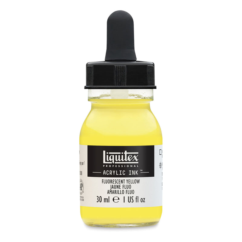 LIQUITEX ACRYLIC INK 30 ML FLUORESCENT YELLOW  (981)