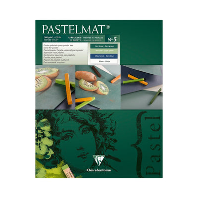 CLAIREFONTAINE PASTELMAT NO 5 12 SHEETS 4 CLRS  360 GSM 9.5" x 12" (96114C)