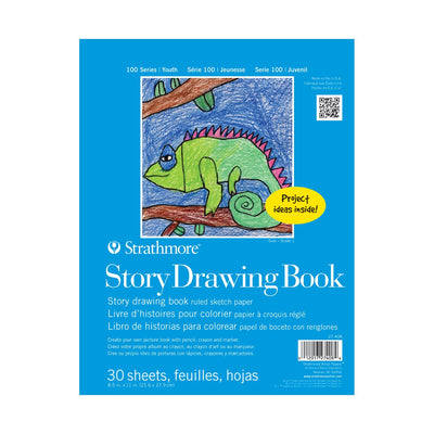 STRATHMORE PADS FOR AGES 5 AND UP STORY DRAWING BOOK 30 SHEETS SR 100  21.6 x 27.9 CM (P27-408-1)