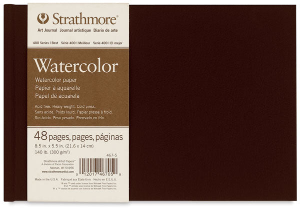 STRATHMORE WATER COLOUR HB 48 SHEETS SR 400 COLD PRESSED 300 GSM 14 x 21.6 CM (P467-5-4)