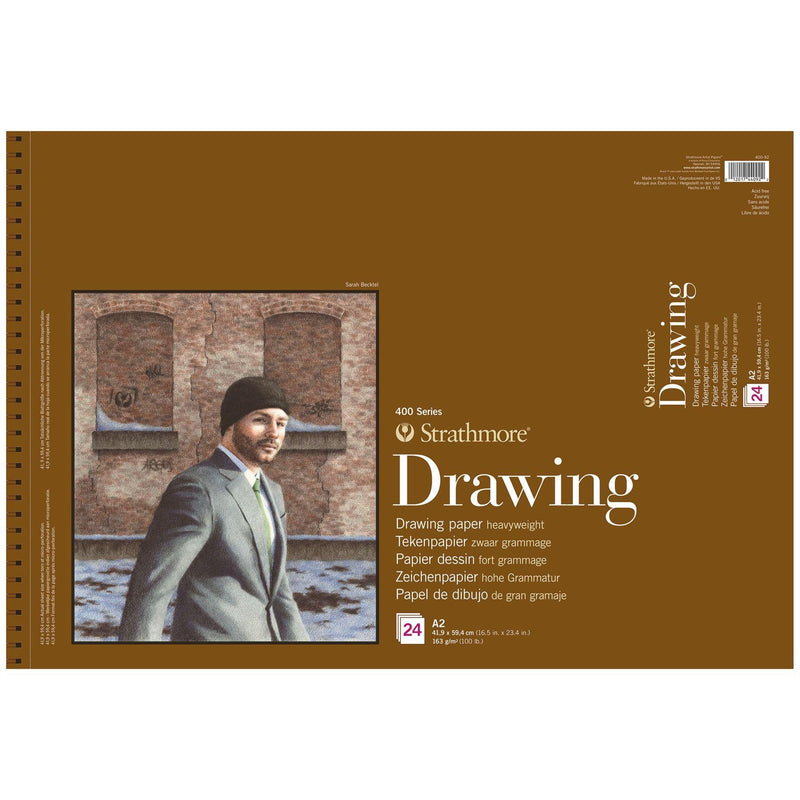 STRATHMORE DRAWING PADS 24 SHEETS SR 400 163 GSM 42 x 59.4 CM (P400-92-4)