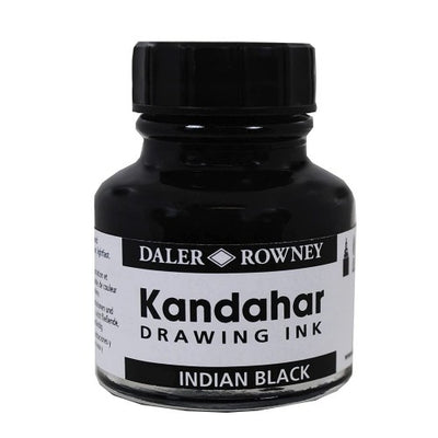 DALER & ROWNEY BLACK KANDAHAR INK 28 ML (144028)