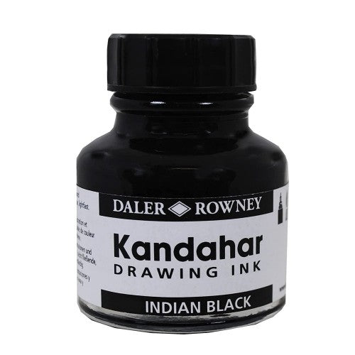 DALER & ROWNEY BLACK KANDAHAR INK 28 ML (144028)