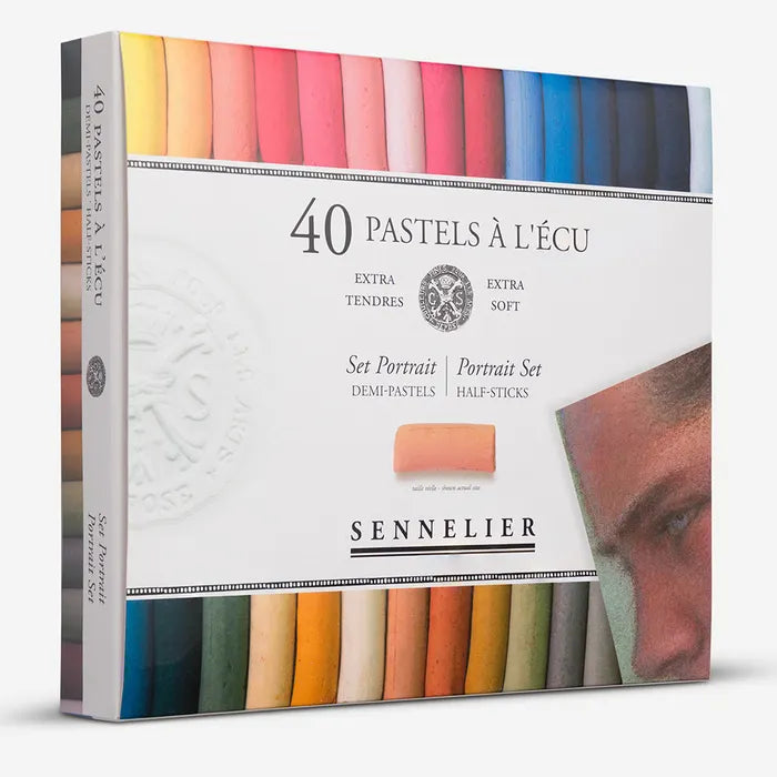 SENNELIER EXTRA SOFT PASTEL POTRAIT HALF STICK SET OF 40 (N132237.00)