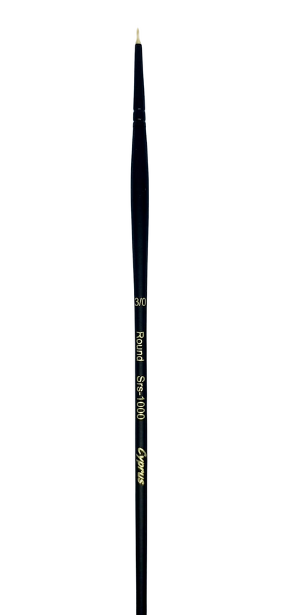CYPRUS HOG HAIR BRUSH ROUND SR 1000 NO 3/0