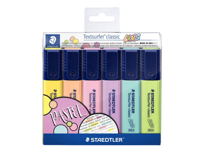 STAEDTLER HIGHLIGHTER PEN PASTEL SHADE SET OF 6 (364S1WP6P)