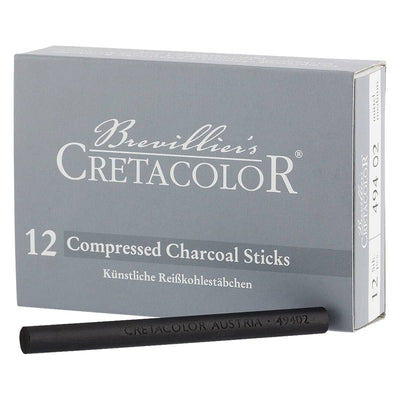 CRETACOLOR COMPRESSED CHARCOAL STICK MEDIUM (494 02)