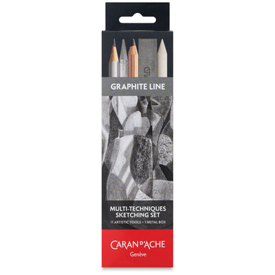 CARAN DACHE GRAPHITE LINE MULTI TECHNIQUES SKETCHING SET OF 11 (775.311)