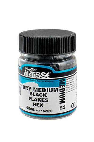 MATISSE DRY MEDIUM BLACK FLAKES SR 3  40 ML 1MD04BKF