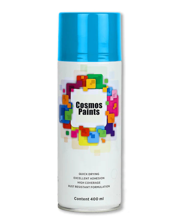 COSMOS ACRYLIC SPRAY PAINT 400 ML FLOURESCENT BLUE 1004