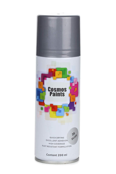 COSMOS ACRYLIC SPRAY PAINT 400 ML SILVER 36 200 ML