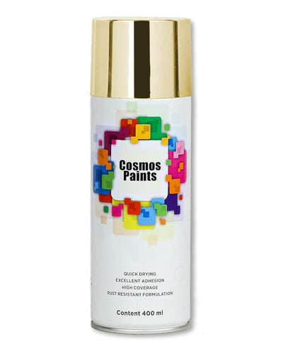 COSMOS ACRYLIC SPRAY PAINT 400 ML GOLD 128